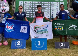 Aquática Marinho conquista três títulos e seis pódios Copa Brasil de Águas Abertas aquática marinho