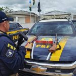 PRF apreende duas espingardas e motoneta adulterada durante fiscalizações em Mucajaí e Boa Vista PRF