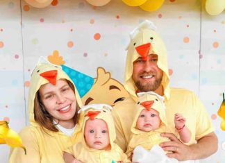 Gêmeos de Paulinha Leite roubam a cena em ensaio de mêsversário