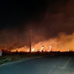 Incêndio de grandes proporções atinge área entre Murilo Teixeira e Caburaí em Boa Vista incêndio