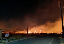 Incêndio de grandes proporções atinge área entre Murilo Teixeira e Caburaí em Boa Vista incêndio