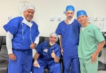 Dr. Hiran realiza cirurgia oftalmológica em Flávio Bolsonaro