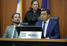Sampaio toma posse como governador interino e Jorge Everton assume a presidência da ALERR