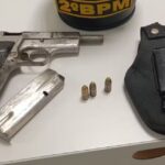 Homem é preso após invadir casa, agredir familiar e ameaçar moradores com pistola adulterada