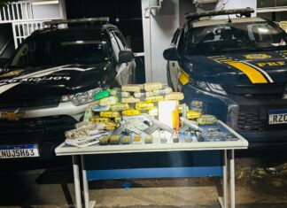 Polícia Civil e PRF prendem quatro pessoas e apreendem 40 kg de drogas, armas e veículos em Boa Vista