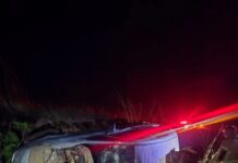 Suspeito de migração ilegal foge de bloqueio e capota carro com oito cubanos em Boa Vista