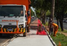 Prefeitura inicia revitalização de ciclovia na Capitão Júlio Bezerra em Boa Vista