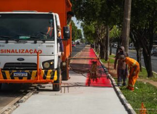 Prefeitura inicia revitalização de ciclovia na Capitão Júlio Bezerra em Boa Vista