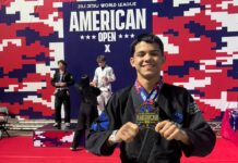 Atleta de Roraima conquista ouro na American Open de Jiu-Jitsu nos EUA