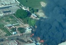 Incêndio de grandes proporções destrói loja de autopeças e mobiliza bombeiros em Boa Vista