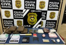 Operação da Polícia Civil apreende 50 kg de drogas e prende seis pessoas em Boa Vista