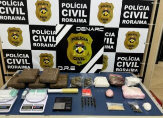 Operação da Polícia Civil apreende 50 kg de drogas e prende seis pessoas em Boa Vista