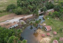 DNIT inicia obra de galeria de concreto na BR-432 no igarapé Santa Cecília para substituir ponte de madeira igarapé santa cecília