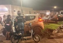 Pneu de caminhonete se solta após batida e atinge adolescente no Airton Rocha