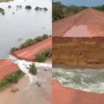 Trecho da BR-401 segue interditado após erosão em Normandia normandia fgts