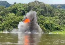 Forças Armadas destroem embarcação e apreendem equipamentos em operação contra garimpo ilegal na Terra Yanomami