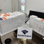 Receita Federal apreende carga de iPhones e roupas esportivas avaliada em R$ 8 milhões na BR-174 Receita federal iPhones carga