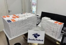 Receita Federal apreende carga de iPhones e roupas esportivas avaliada em R$ 8 milhões na BR-174 Receita federal iPhones carga