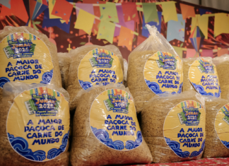 Com presença de Milton Cunha, Maior Paçoca do Mundo supera marca histórica e atinge 1.593,5 kg