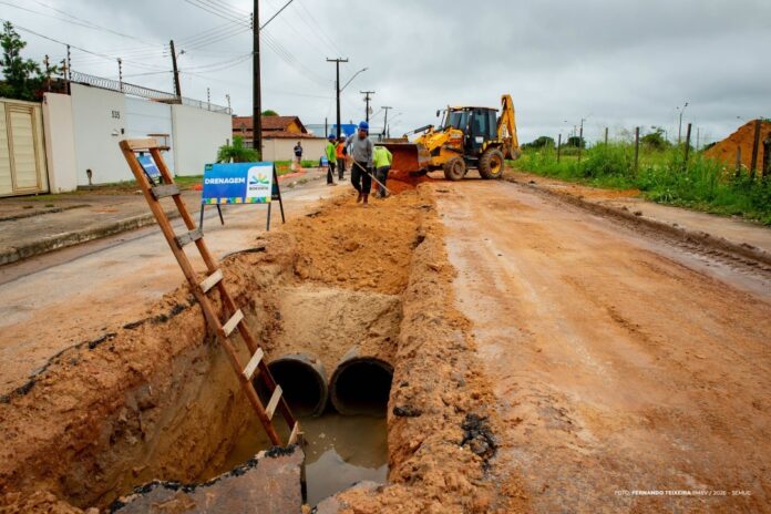 Prefeitura avança com obra de drenagem para solucionar 49º ponto crítico de alagamento em Boa Vista - Ft FERNANDO TEIXEIRA1
