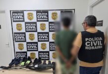 Homem é preso por furto qualificado de duas residências em Boa Vista Prisão PCRR