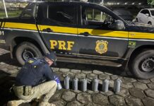 PRF apreende 253 kg de mercúrio transportados ilegalmente na BR-401, no Cantá mercúrio PRF