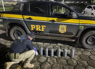 PRF apreende 253 kg de mercúrio transportados ilegalmente na BR-401, no Cantá mercúrio PRF