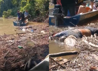 Corpo é encontrado após naufrágio em rio de Amajari e segunda vítima continua desaparecida naufrágio
