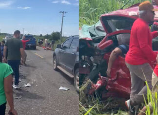 Morre terceira pessoa envolvida em acidente entre dois carros na RR-205 acidente RR-205