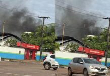 Princípio de incêndio é controlado na Escola Maria das Dores Brasil, no 13 de Setembro incêndio