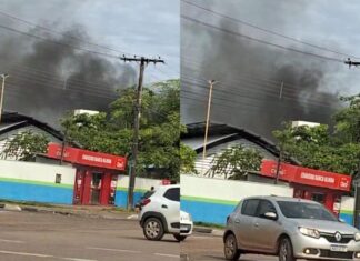 Princípio de incêndio é controlado na Escola Maria das Dores Brasil, no 13 de Setembro incêndio