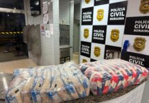 Homem é preso após invadir igreja e furtar dois fardos de arroz no bairro Cauamé homem arroz fardo