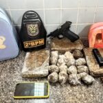 Grávida é presa com drogas e pistola de numeração suprimida em Boa Vista mulher grávida tráfico