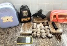Grávida é presa com drogas e pistola de numeração suprimida em Boa Vista mulher grávida tráfico