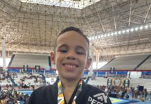 Roraimense de 7 anos conquista ouro no Norte Brasileiro de Jiu-Jitsu em Manaus