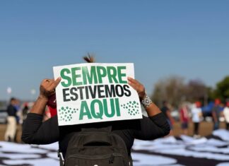 Indígenas protestam em Brasília contra marco temporal e cobram demarcações Marco temporal