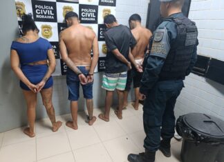Quatro pessoas são presas em ponto de venda de drogas no bairro Centenário em Boa Vista Quatro pessoas são presas em ponto de venda de drogas no bairro Centenário