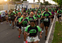 Corrida Patrulha Maria da Penha reúne mais de 3 mil pessoas contra a violência à mulher em Boa Vista Atletas e moradores participam da 4ª Corrida Patrulha Maria da Penha na Avenida Ville Roy, em Boa Vista.