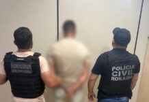 Ajudante de pedreiro é preso após invadir casa da ex e atirar contra guarda civil municipal em Boa Vista Ajudante de pedreiro é preso após invadir casa da ex e atirar contra guarda civil municipal em Boa Vista