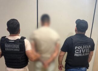 Ajudante de pedreiro é preso após invadir casa da ex e atirar contra guarda civil municipal em Boa Vista Ajudante de pedreiro é preso após invadir casa da ex e atirar contra guarda civil municipal em Boa Vista
