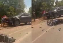Motociclista morre após colisão com caminhonete na RR-452, em Alto Alegre acidente colisão