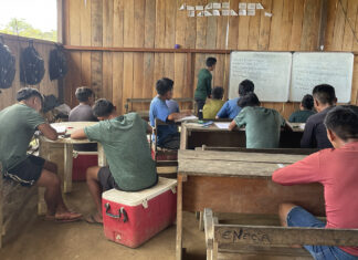 70 indígenas concluem etapa do Ensino Fundamental em projeto da UFRR na Terra Yanomami