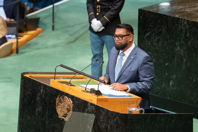 Mohamed Irfaan Ali, presidente da Guiana Inglesa - Foto Governo da Guiana Presidente da Guiana leva à ONU disputa com Venezuela e alerta para segurança e estabilidade da região