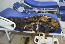 Paciente ateia fogo em colchão no bloco psiquiátrico do HGR HGR bombeiros incêndio colchão paciente