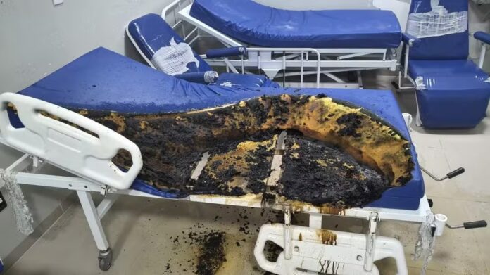 HGR bombeiros incêndio colchão paciente