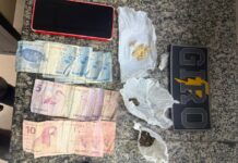 Homem é preso com cocaína, maconha e pasta base no Sílvio Leite homem cocaína maconha