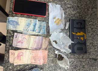 Homem é preso com cocaína, maconha e pasta base no Sílvio Leite homem cocaína maconha