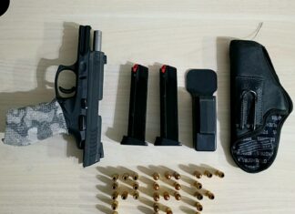 Homem que voltava da Guiana é preso com pistola e 33 munições no Cantá homem arma pistola munições cantá munição guiana