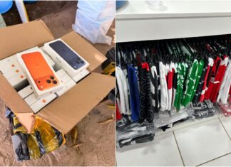 Receita Federal apreende roupas e celulares falsificados em loja de Boa Vista Receita Federal apreende roupas e celulares falsificados em loja de Boa Vista