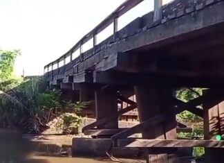 DNIT restringe tráfego de cargas pesadas na ponte sobre o Igarapé Baruaninha da BR-432 em Roraima DNIT restringe tráfego de cargas pesadas na ponte sobre o Igarapé Baruaninha da BR-432 em Roraima